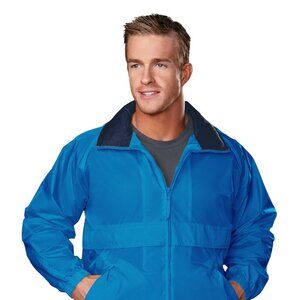 Men’s Royal BlueWindbreaker Jacket Regular & Big & Tall S to 6X Water Resistant